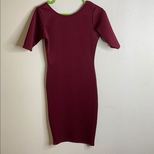 Burgundy dress